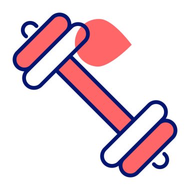 Dumbbell design in modern style, fitness equipment