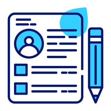 A pencil with page denotin concept of patient profile, record