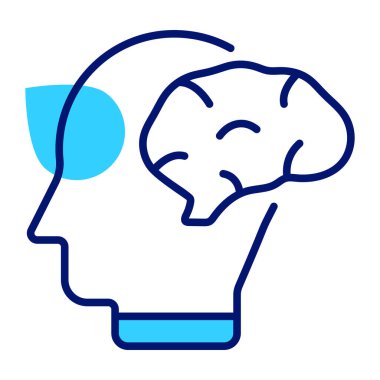 Mental health vector icon in modern and trendy style , easy to use