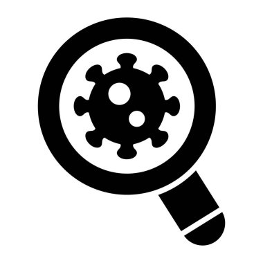Viral coronavirus inside the magnifier, infectious disease