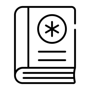 An editable icon of medical book in modern style, easy to use vector