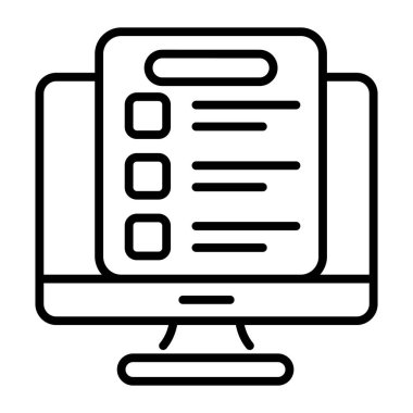 Lcd with a page denoting online medical prescription