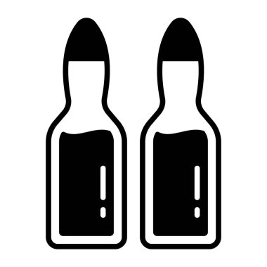 Medical ampoules vector, sealed vial for vaccination