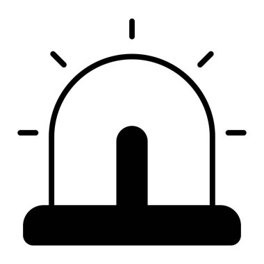 Premium vector design of emergency siren, easy to use icon