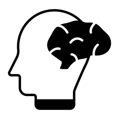 Mental health vector icon in modern and trendy style , easy to use