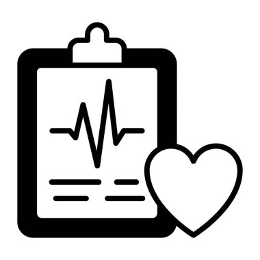Trendy vector icon of health report, editable icon in modern style