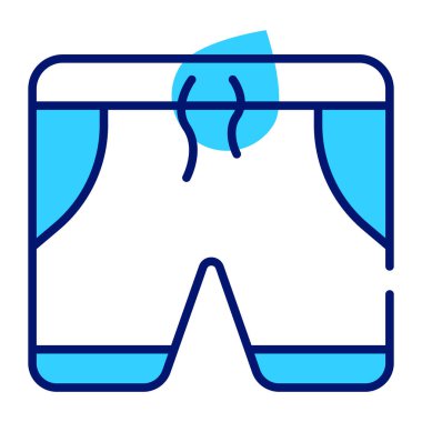 Shorts icon in modern style, beachwear vector