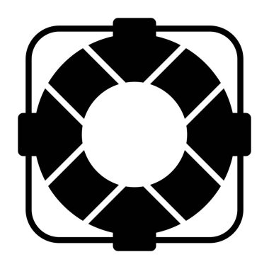 Lifebuoy vector in trendy style, easy to use icon