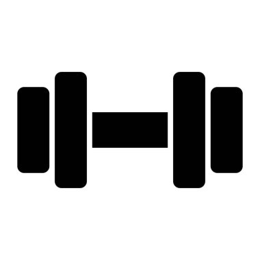 Dumbbell vector in trendy style, gym fitness equipment