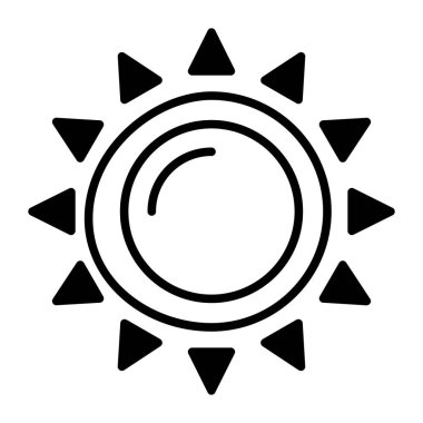 Sunshine vector in trendy style, easy to use icon