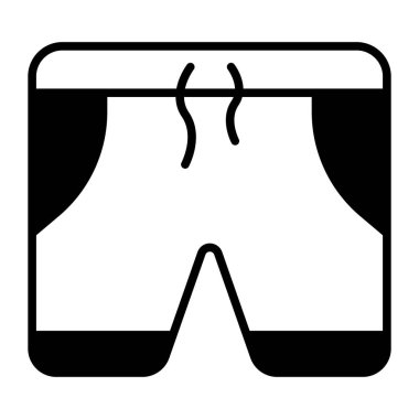 Shorts icon in modern style, beachwear vector