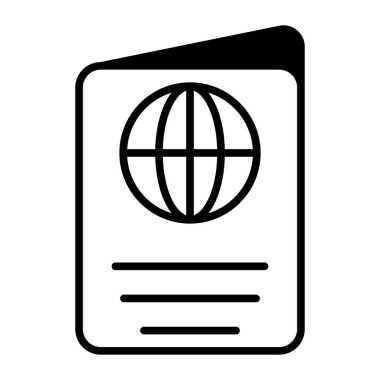 Get this editable vector of passport, easy to use icon