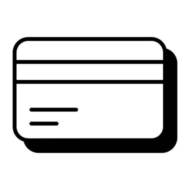 Debit card vector, credit card icon of atm card