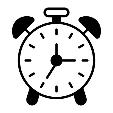 A beautiful vector of alarm clock in modern style, editable vector