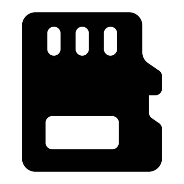 Data storage vector icon design in solid style