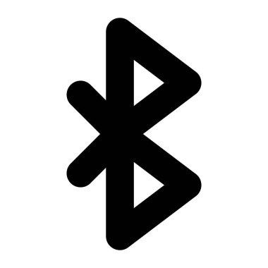 Bluetooth sign vector icon design in trendy style