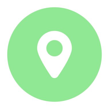 Location pointer vector icon design in trendy style, solid icon