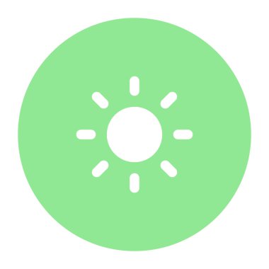 Brightness vector icon design in solid style