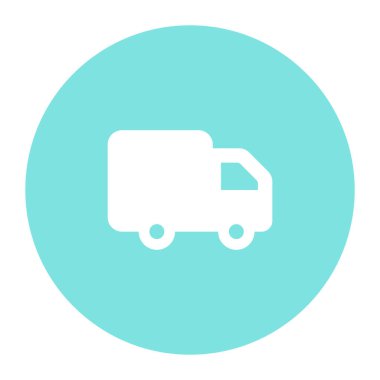 Cargo van solid vector icon design in trendy style