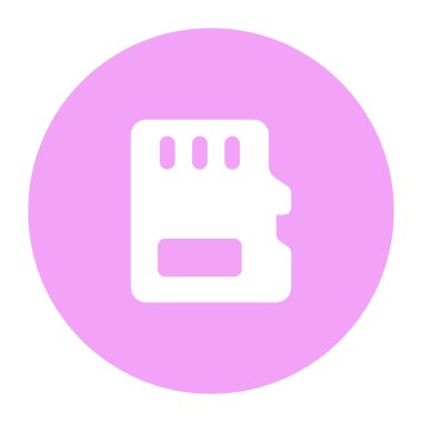 Data storage vector icon design in solid style