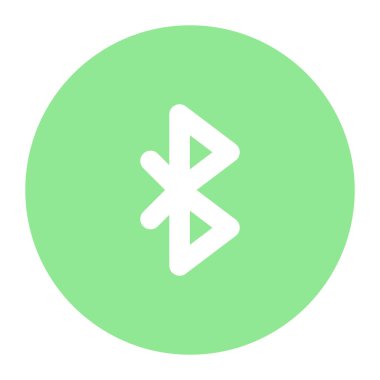 Bluetooth sign vector icon design in trendy style