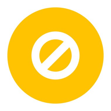 Trendy vector design of prohibition in modern style