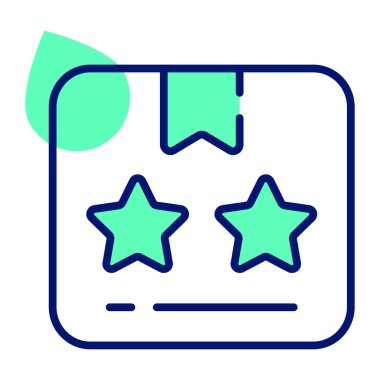 An icon of package with star, vector of logistics rating in editable style