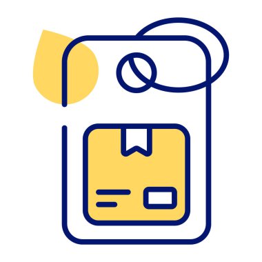 A label tag having a package box concept of parcel tag