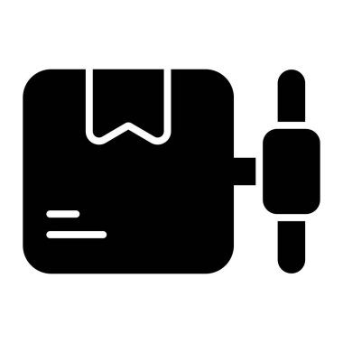 An icon of delivery package in modern and trendy style