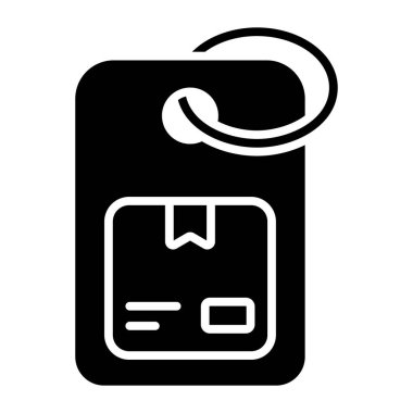 A label tag having a package box concept of parcel tag