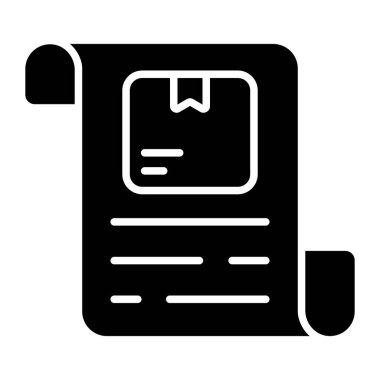 A document having a package symboling delivery detail