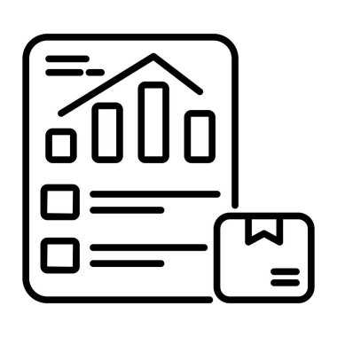 A document having bars with package concept of delivery analysis