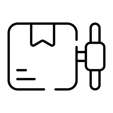 An icon of delivery package in modern and trendy style