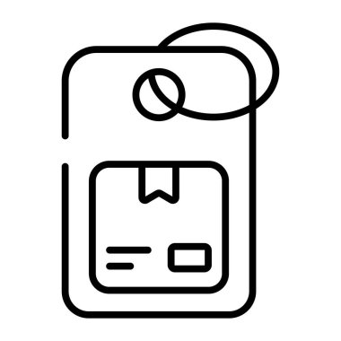 A label tag having a package box concept of parcel tag