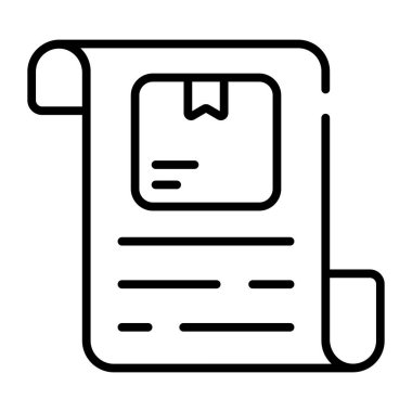 A document having a package symboling delivery detail