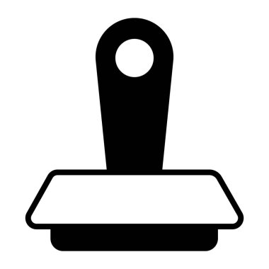 Stamp vector icon in editable style, modern design