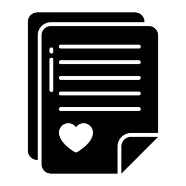 Beautiful vector design of love letter, valentine greetings