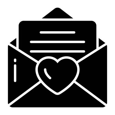 Love letter vector icon in editable style