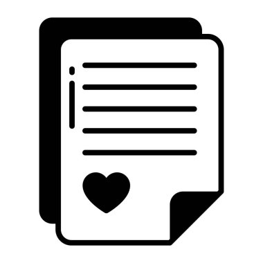 Beautiful vector design of love letter, valentine greetings