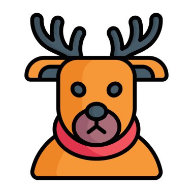 Reindeer vector trendy style for christmas decoration