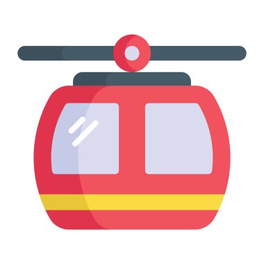 A beautiful vector design of funicular, cable car icon