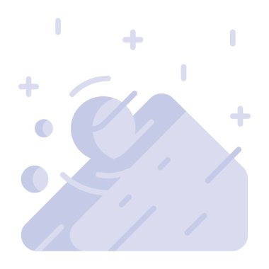 Avalanche vector icon design in trendy style