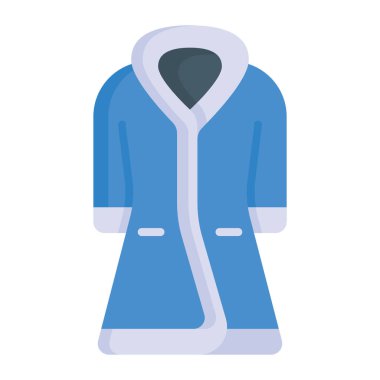 Overcoat vector icon isolated on white background