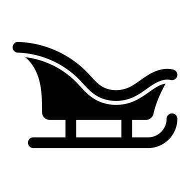 A beautiful icon design of santa sleigh in modern style