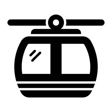 A beautiful vector design of funicular, cable car icon