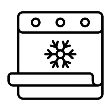 A beautiful vector design of winter calendar in modern style