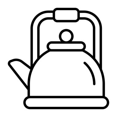 An amazing icon of tea kettle, kitchenware cooking pot