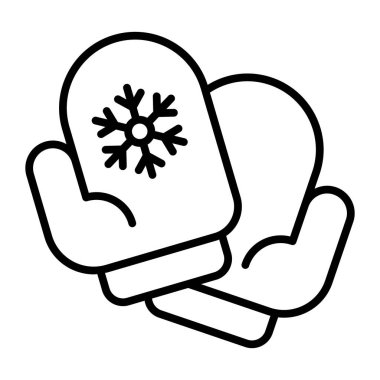 Mittens vector icon design in trendy style