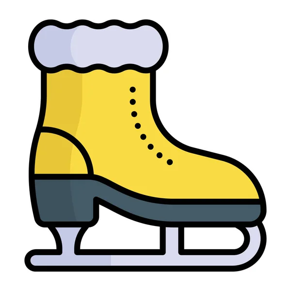 Handy Vector Icon Skating Boot Trendy Style — Stock Vector