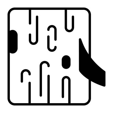 Editable icon of wood log easy to use